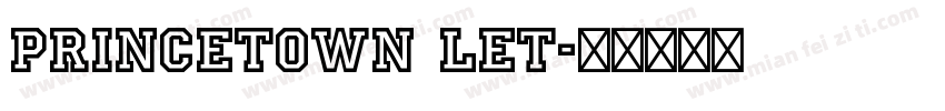 princetown let字体转换